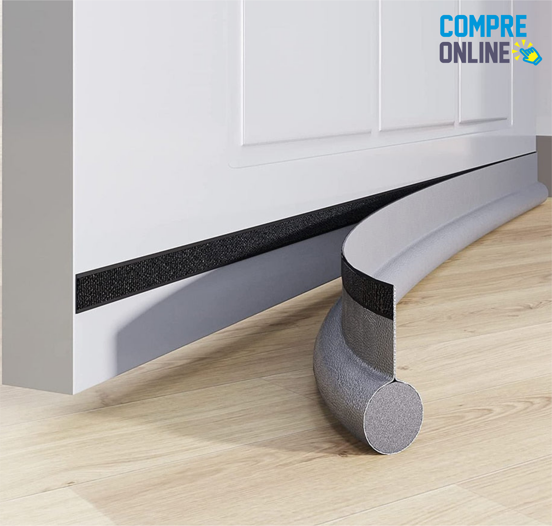 Flexible sealing strip for doors