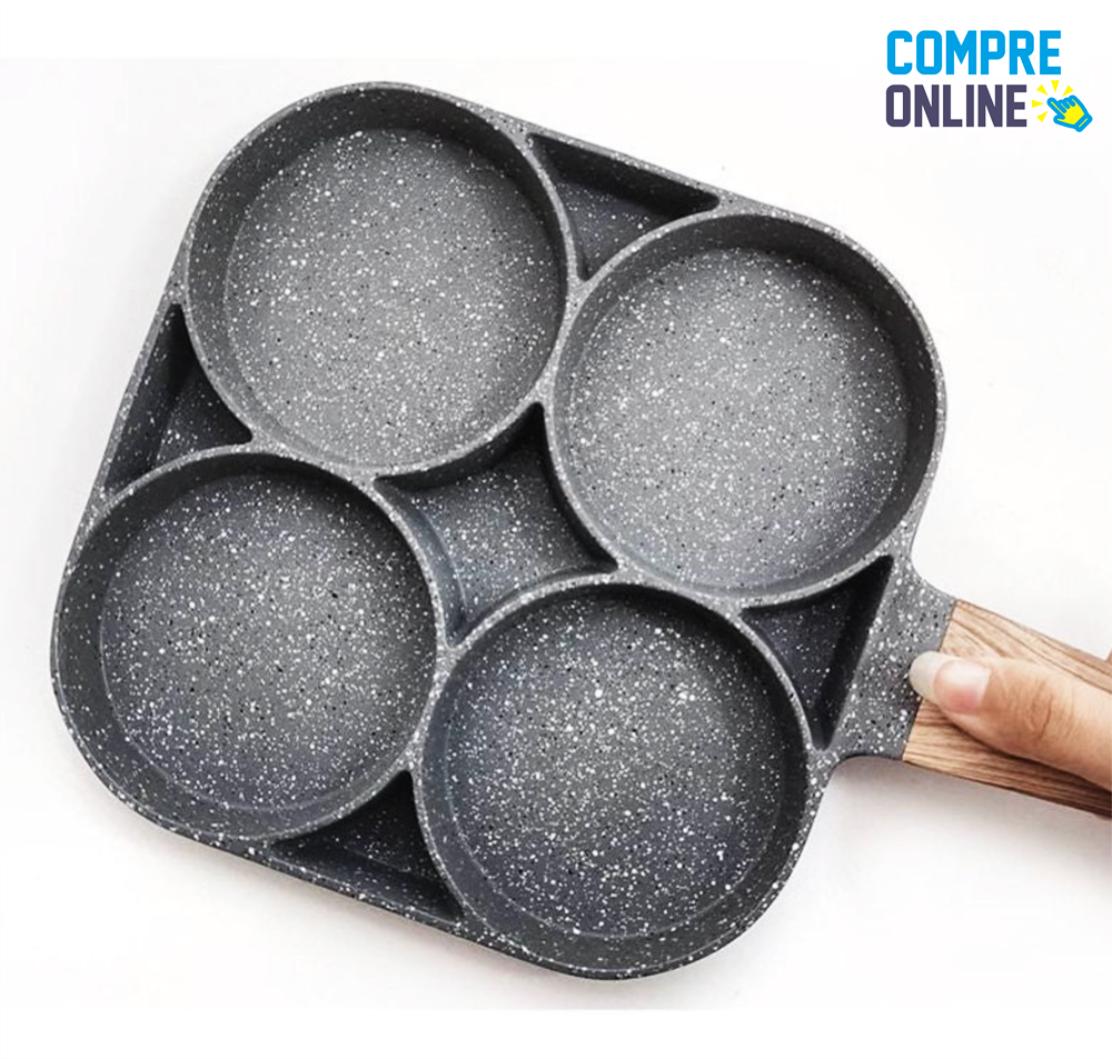 Nonstick Frying Pan with 4 spaces