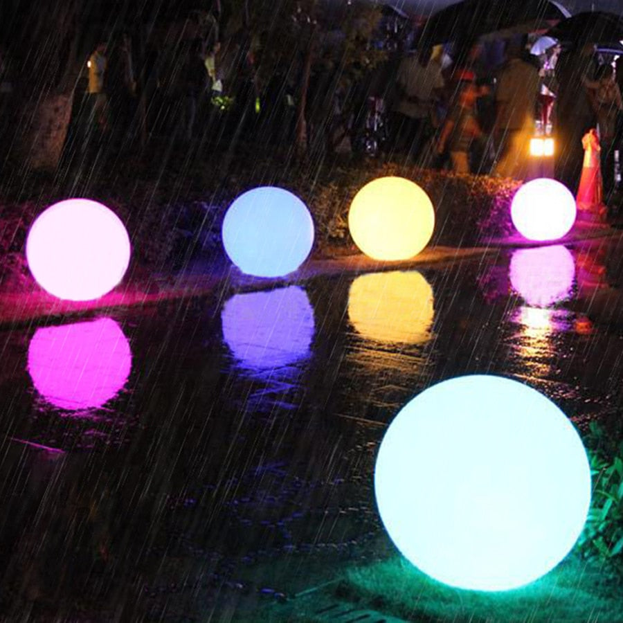 Round RGB LED Garden Light