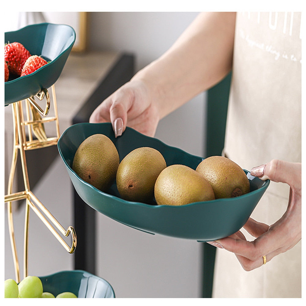 Bamboo Fruit Bowl - 3 Tiers