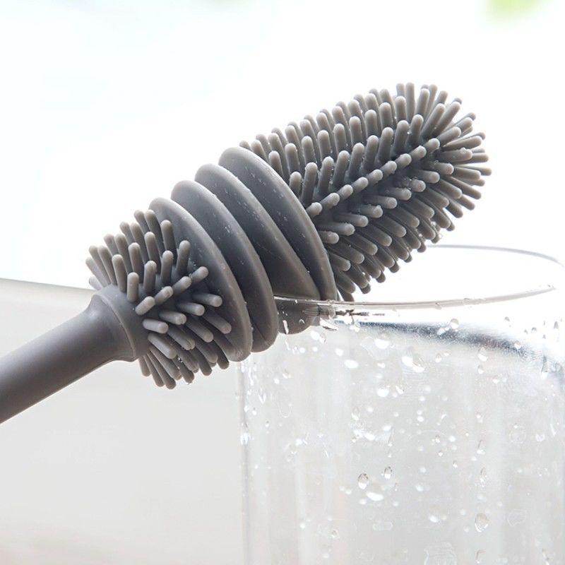 Silicone Brush for Washing Cups, Bottles, Baby Bottles or Glasses