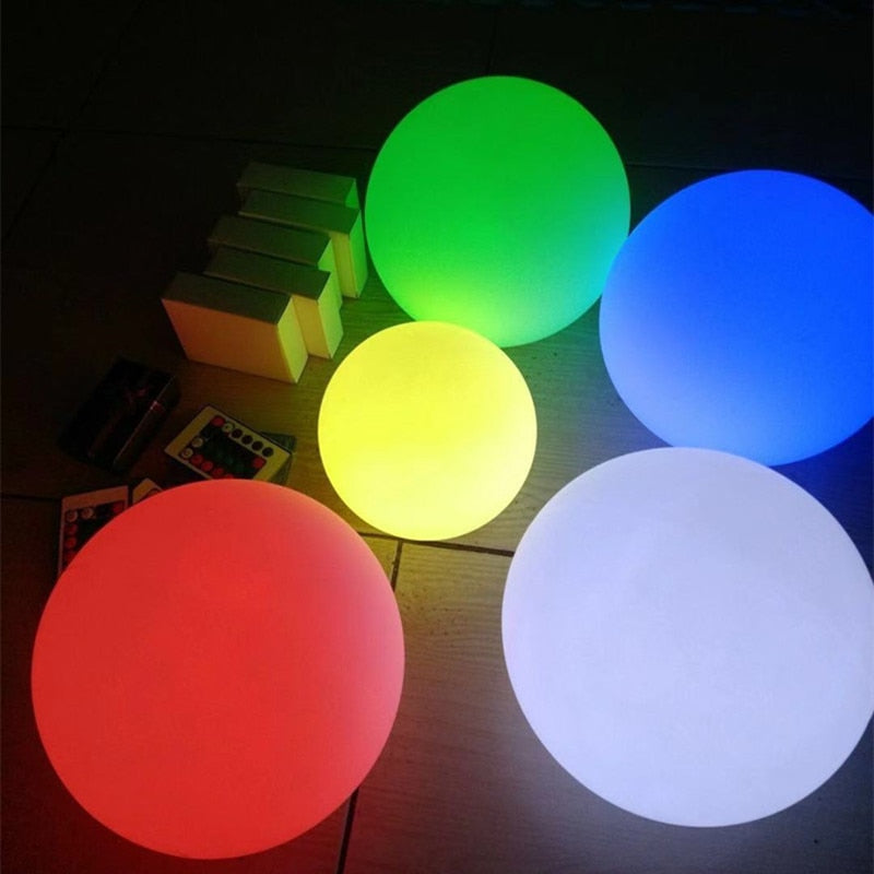 Round RGB LED Garden Light