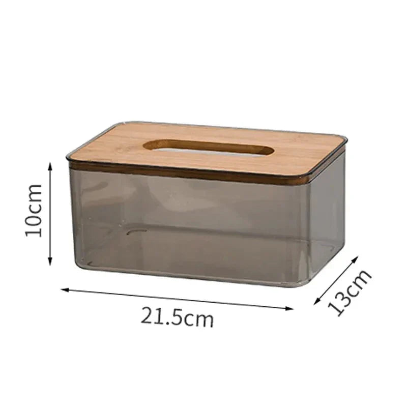 Bamboo Lid Tissue Holder