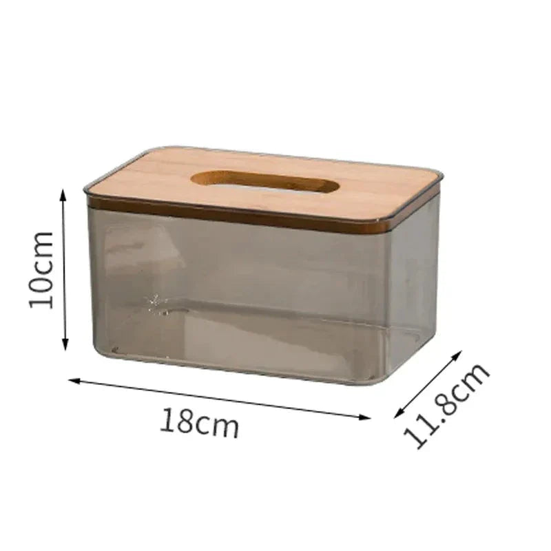 Bamboo Lid Tissue Holder
