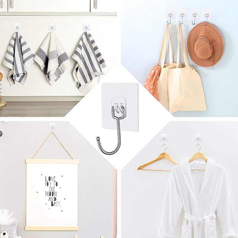 Adhesive organizer hook
