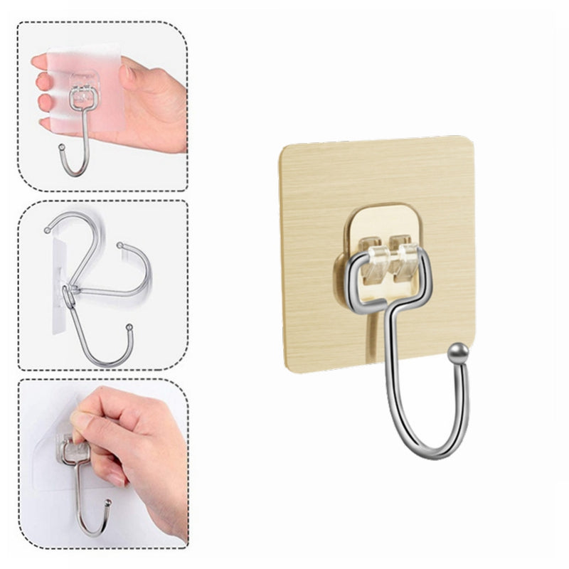 Adhesive organizer hook