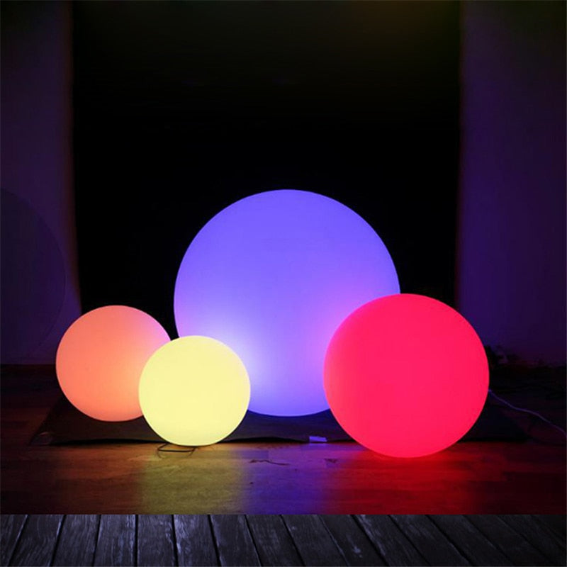 Round RGB LED Garden Light