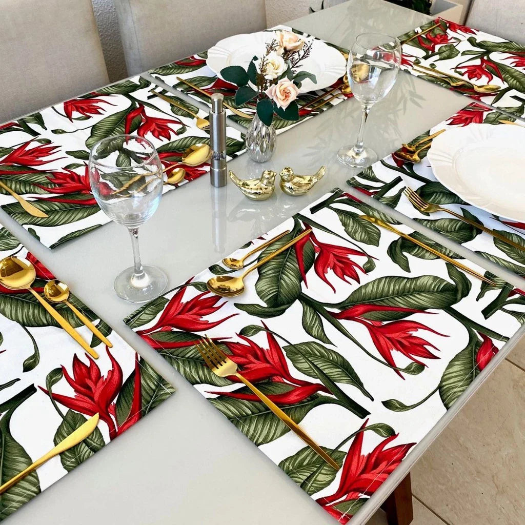 Hawaiian Fabric Placemat - 6 pieces
