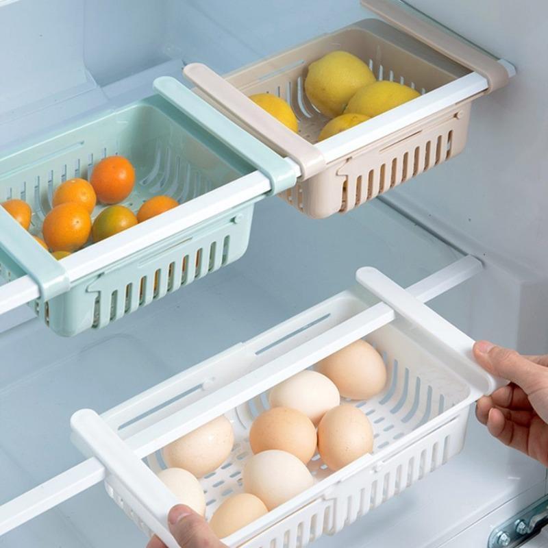 Extendable drawer for refrigerators