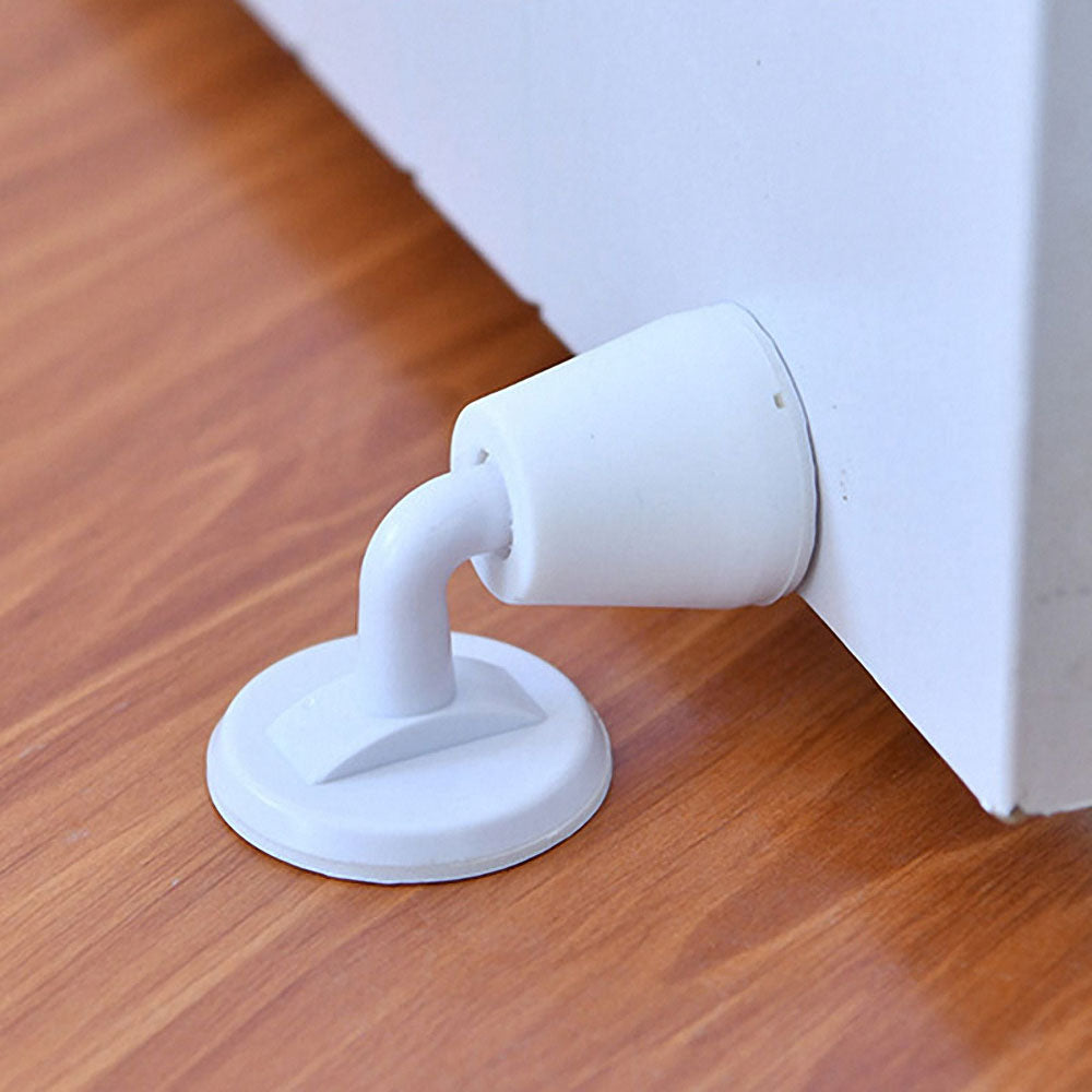 Adhesive door stopper
