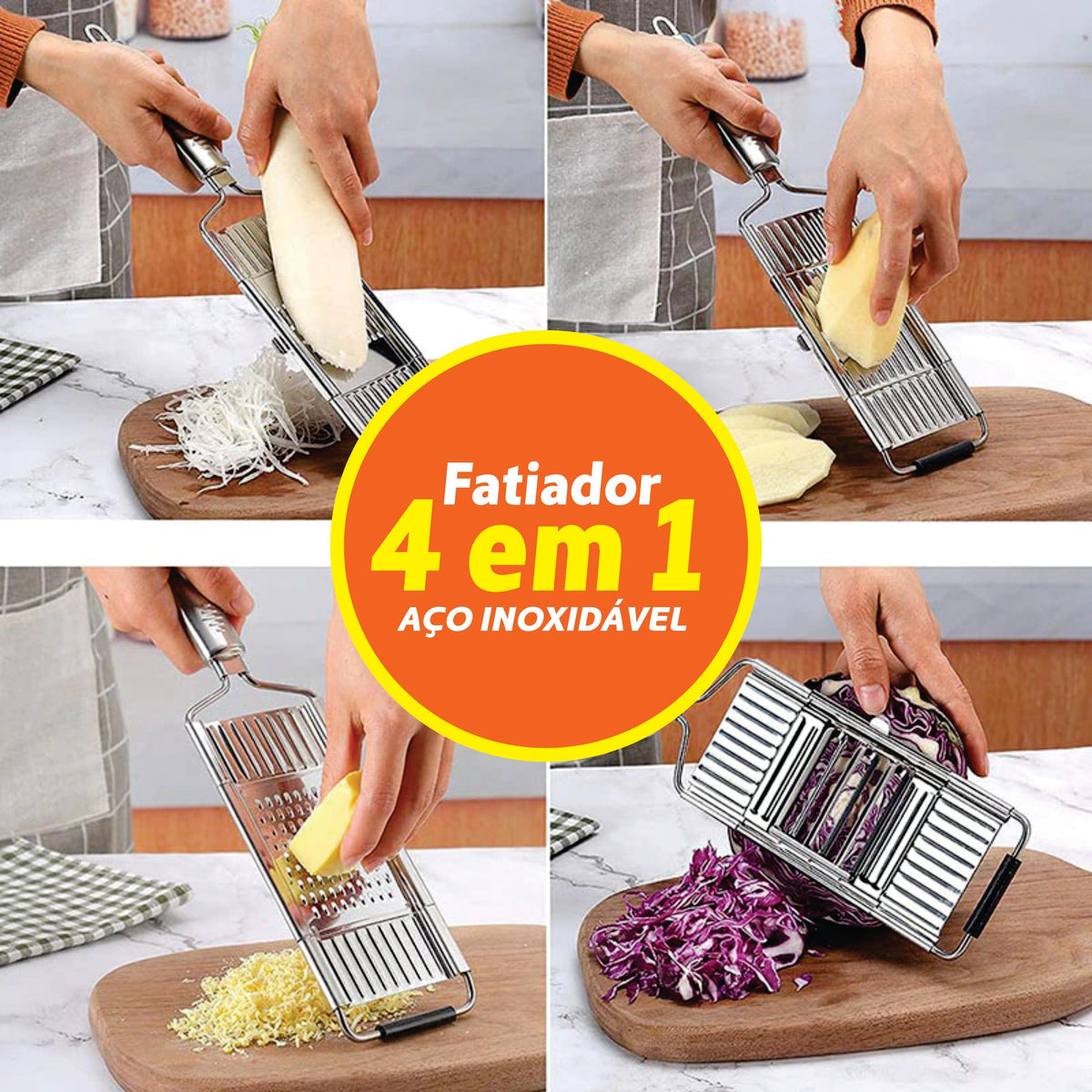 4-in-1 Multipurpose Vegetable Slicer