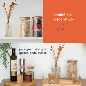 Rustic Jars for Organization