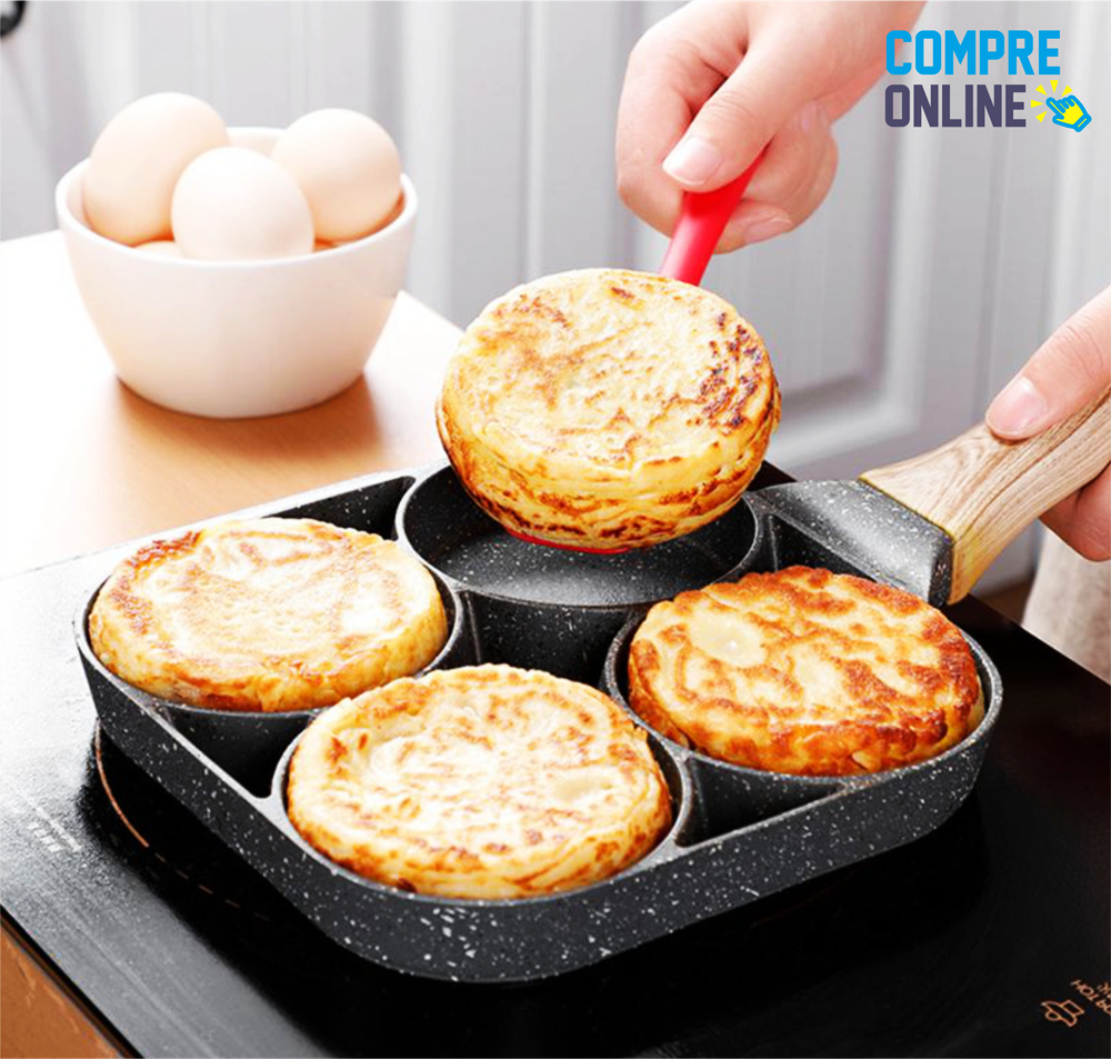 Nonstick Frying Pan with 4 spaces