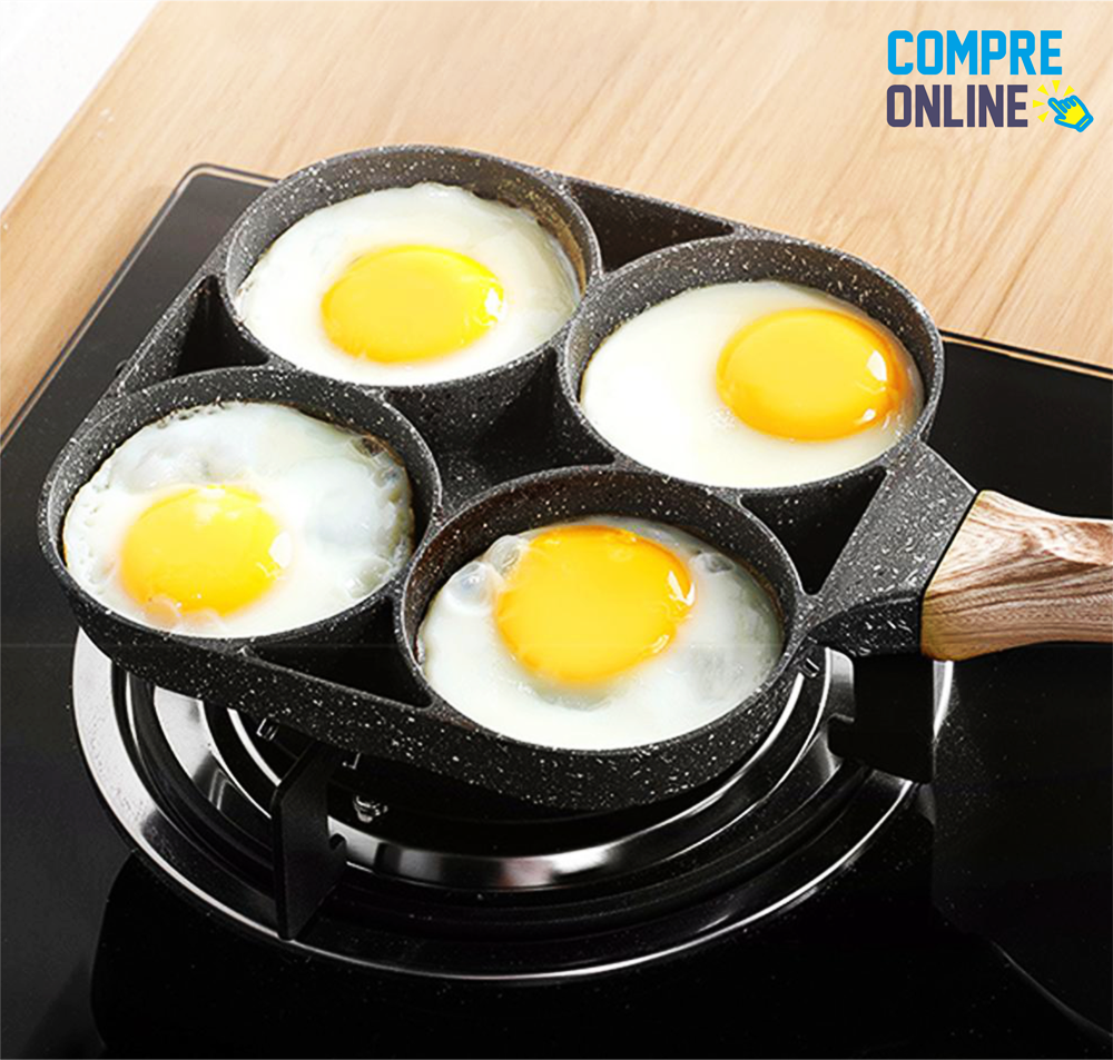 Nonstick Frying Pan with 4 spaces
