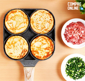 Nonstick Frying Pan with 4 spaces