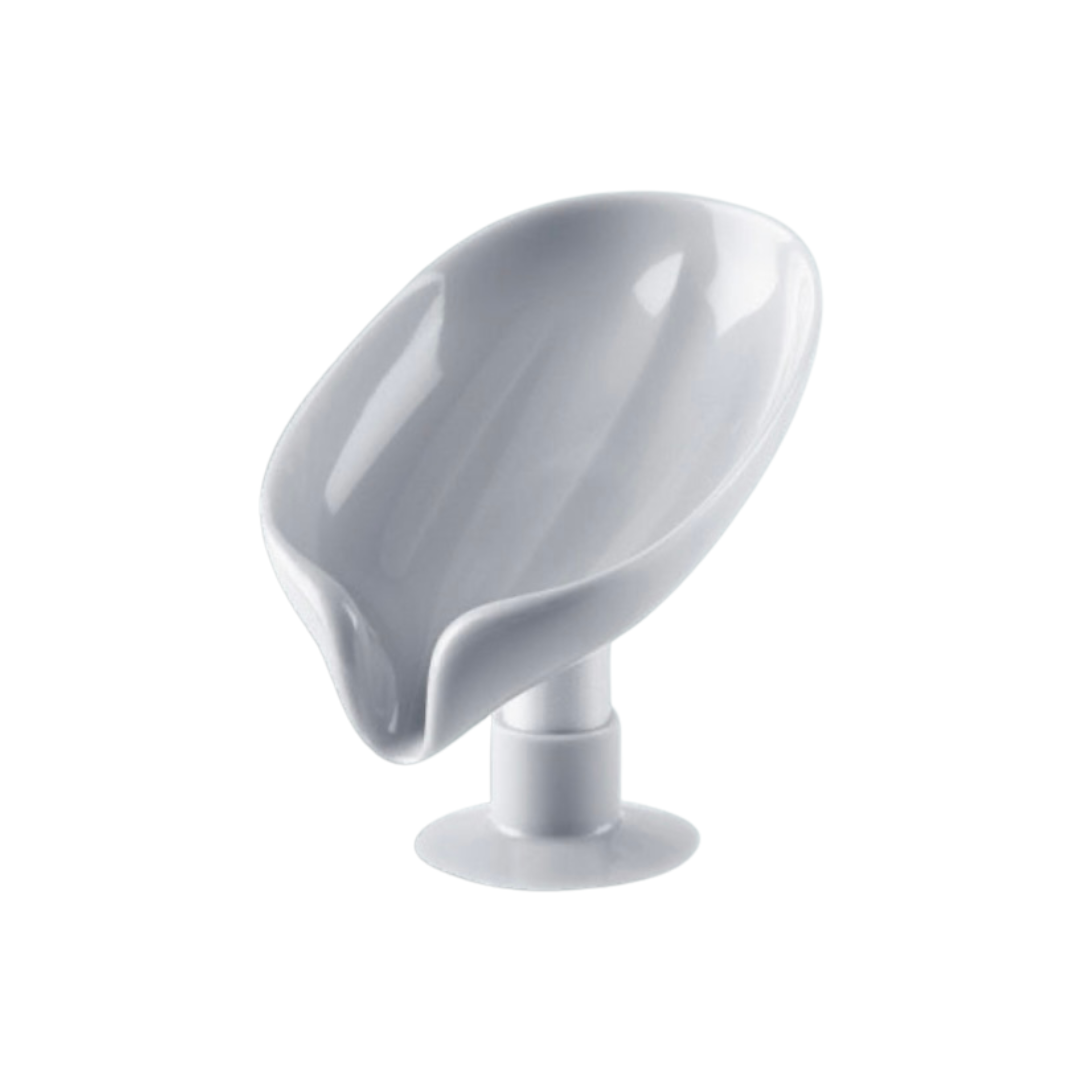 Leaf Design Soap Dish with Drain