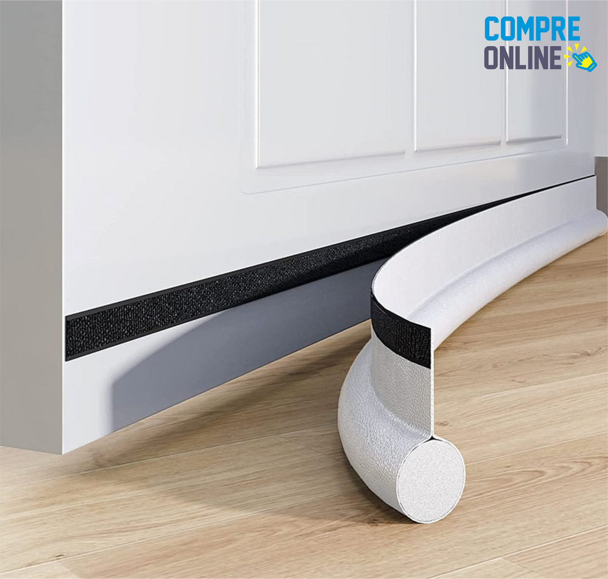 Flexible sealing strip for doors