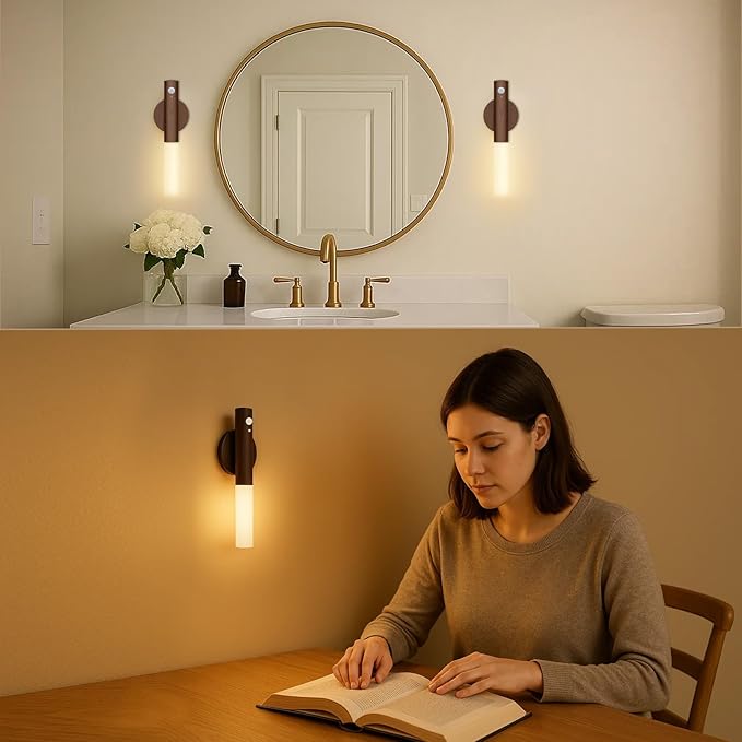 lamp with sensor and support - 2 pieces