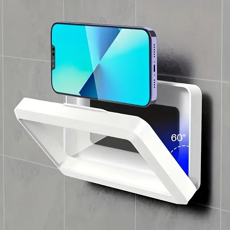 Cell phone holder for showers
