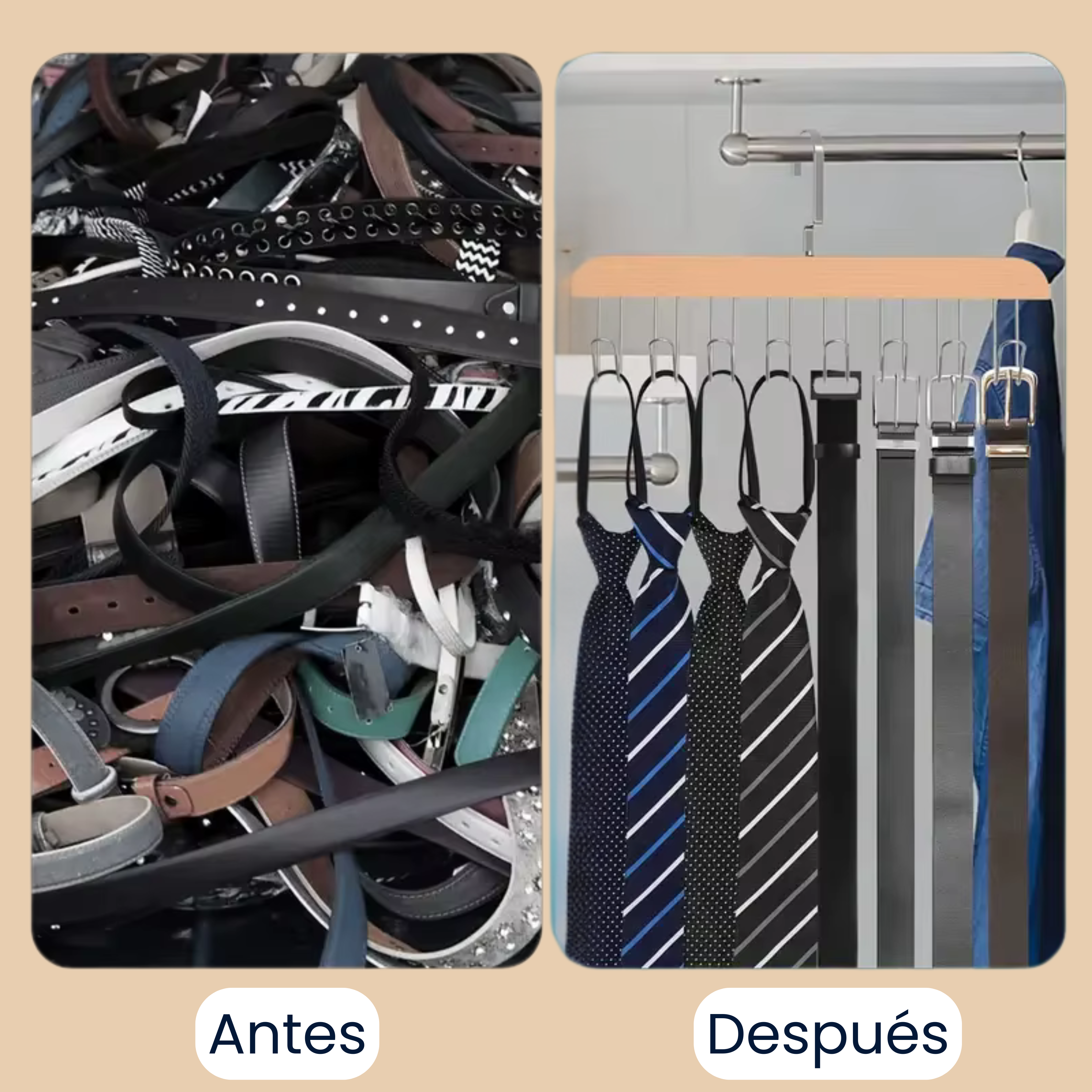 ¡Ahorra 80 % de espacio en tu armario!