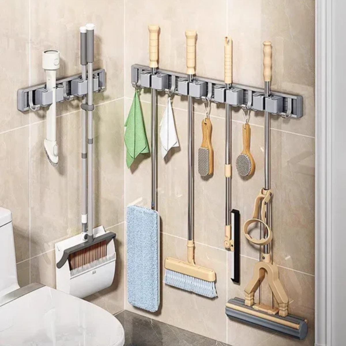 Adhesive Broom/Mop and Squeegee Fixer