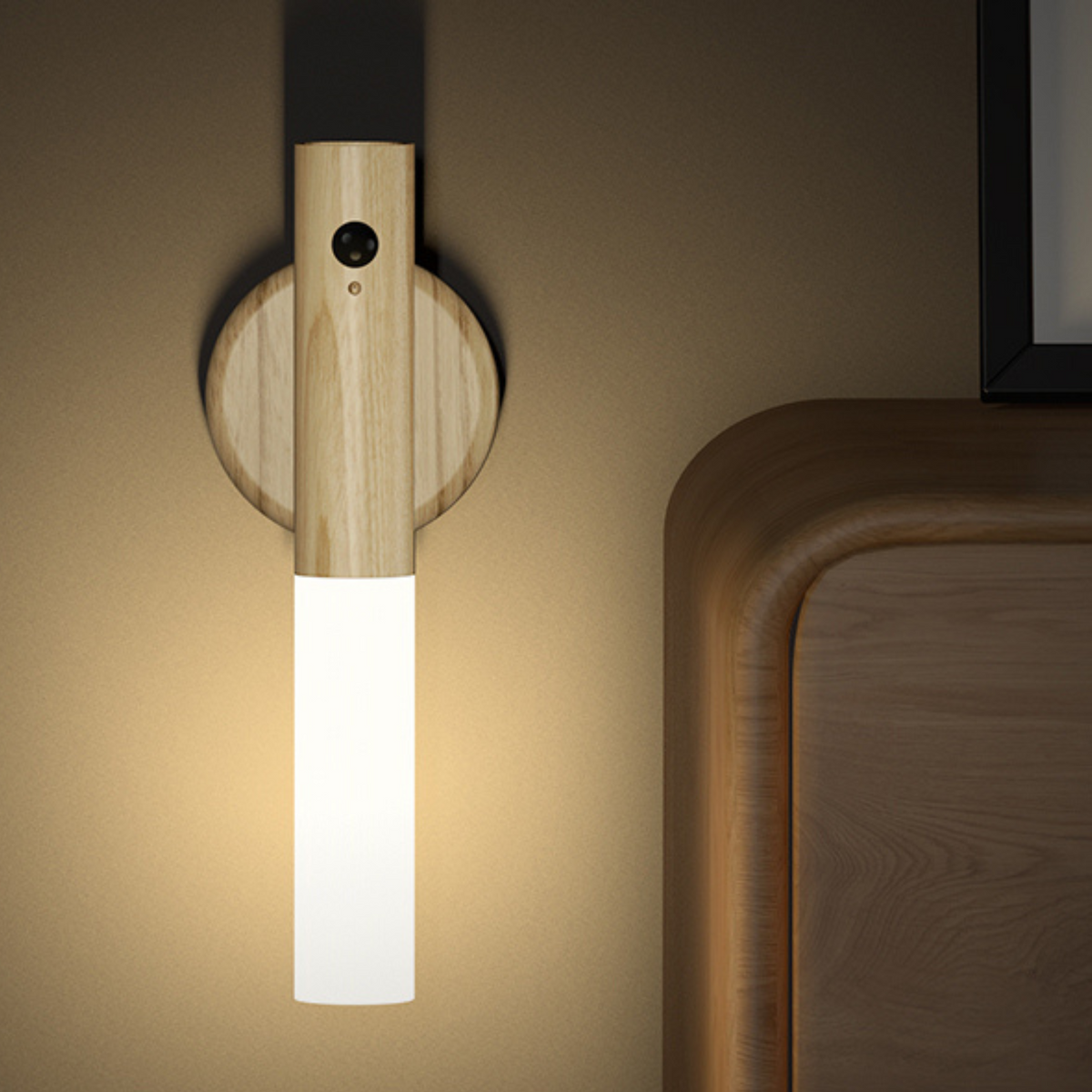 lamp with sensor and support - 2 pieces