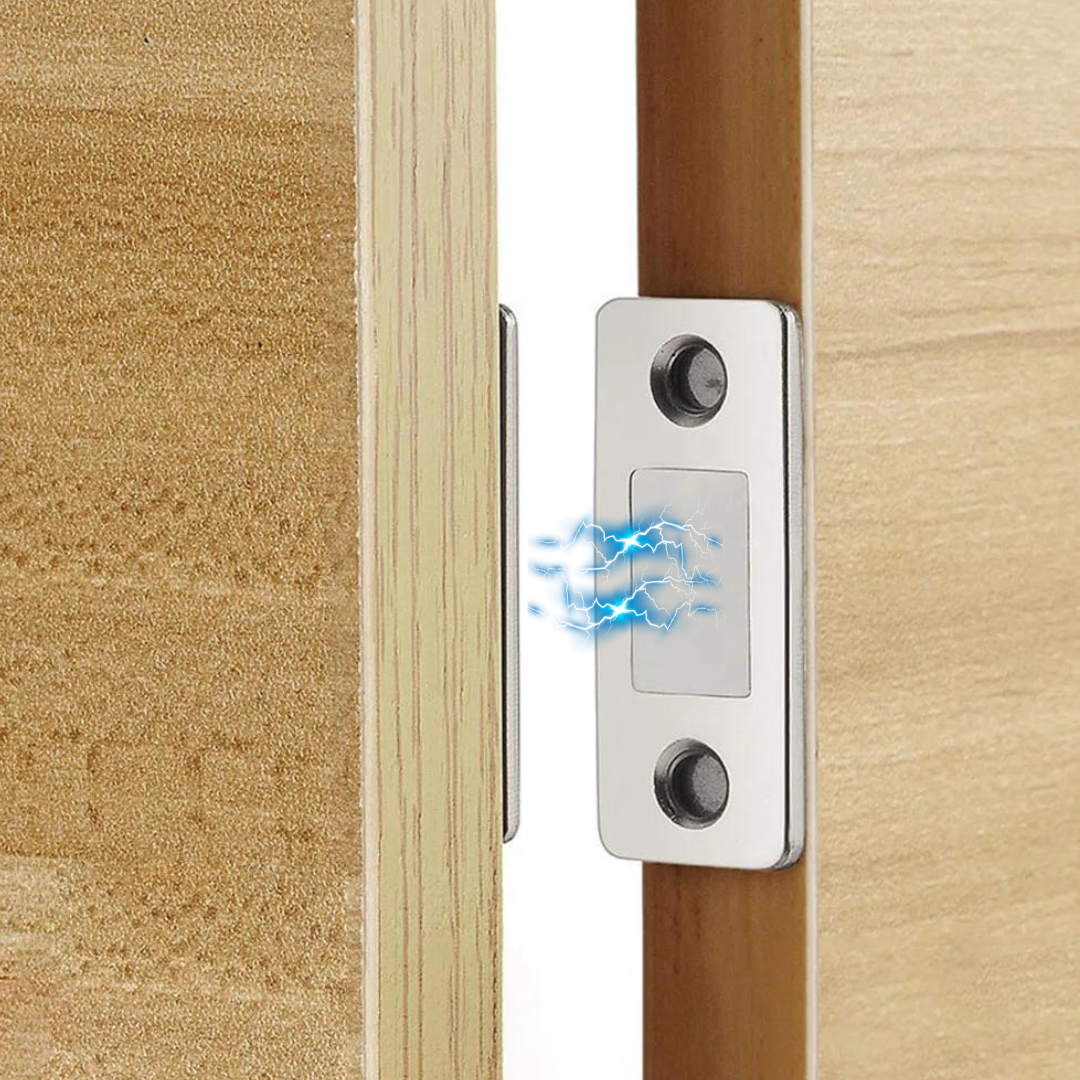 Ultra-thin magnetic latch for doors and drawers