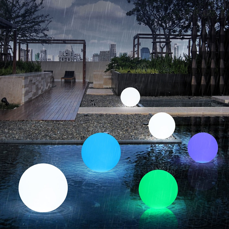 Round RGB LED Garden Light
