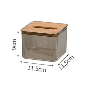 Bamboo Lid Tissue Holder