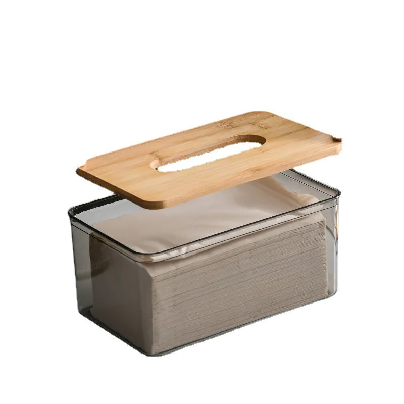 Bamboo Lid Tissue Holder