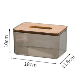 Bamboo Lid Tissue Holder