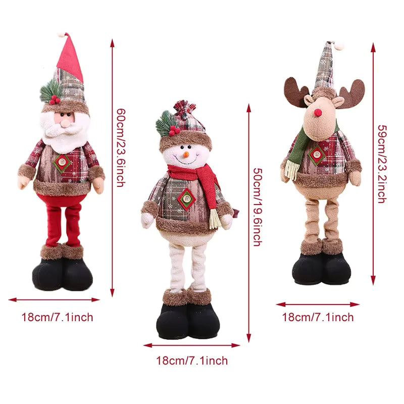 Trío Encantado de Navidad – Muñecos 50/60 cm
