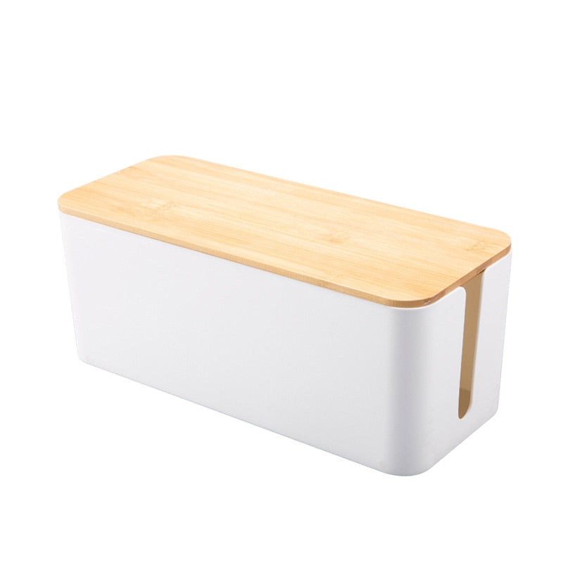 Wooden Wire Organizer Box