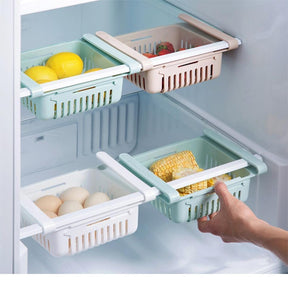 Extendable drawer for refrigerators