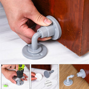 Adhesive door stopper