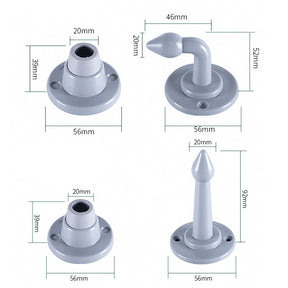 Adhesive door stopper